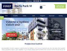 Tablet Screenshot of harfa-park.cz